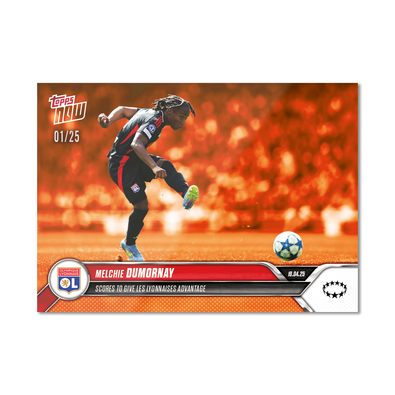Melchie Dumornay - 2024-25 UWCL Topps NOW - Card 22 - PR: 125 - Image 5
