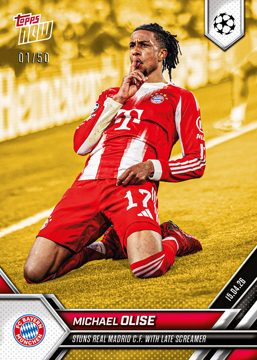 Michael Olise - 2025-26 UCL Topps NOW - Card 125 - PR: 2784 - Image 6