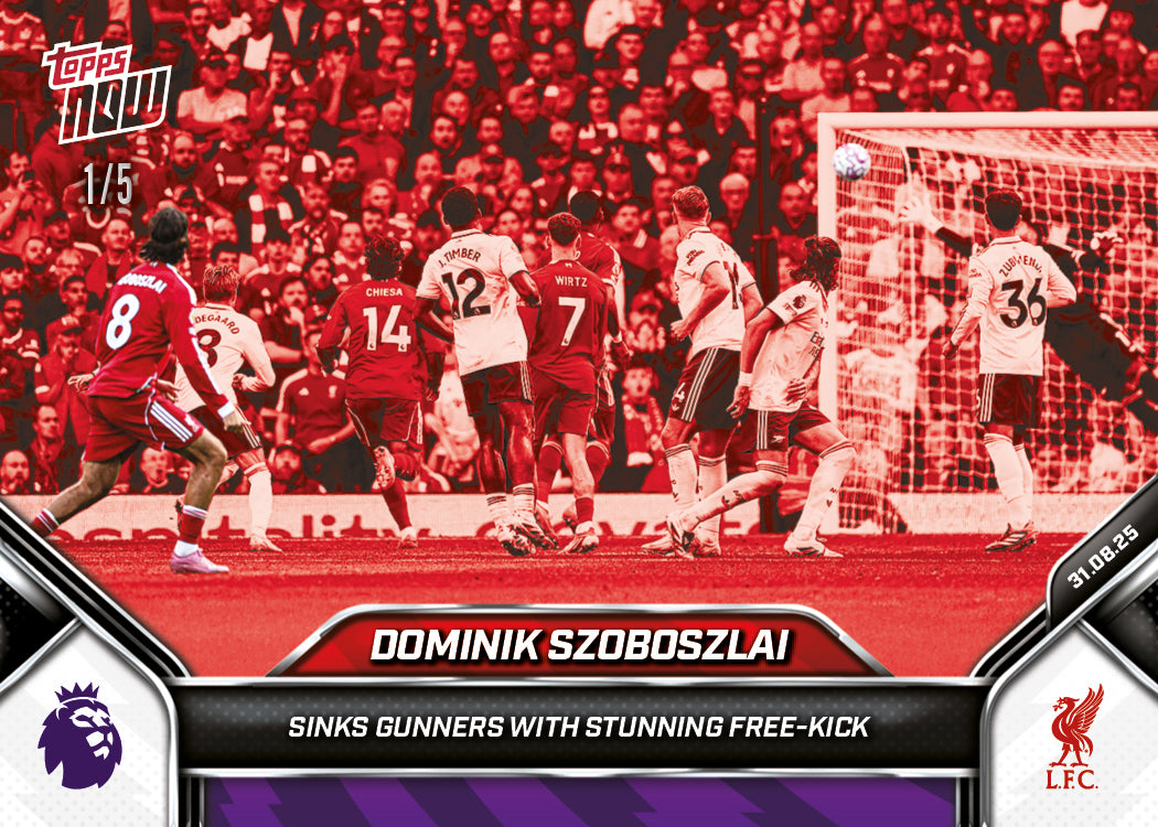 Dominik Szoboszlai - 2025-26 Premier League Topps NOW - Card 16 - PR: 2114 - Image 3