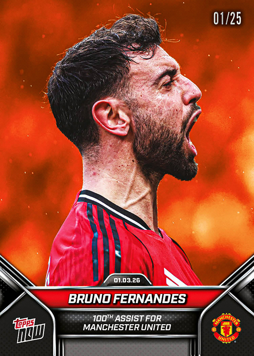 Bruno Fernandes - 2026 Manchester United Topps NOW - Card 1 - PR: 197 - Image 5