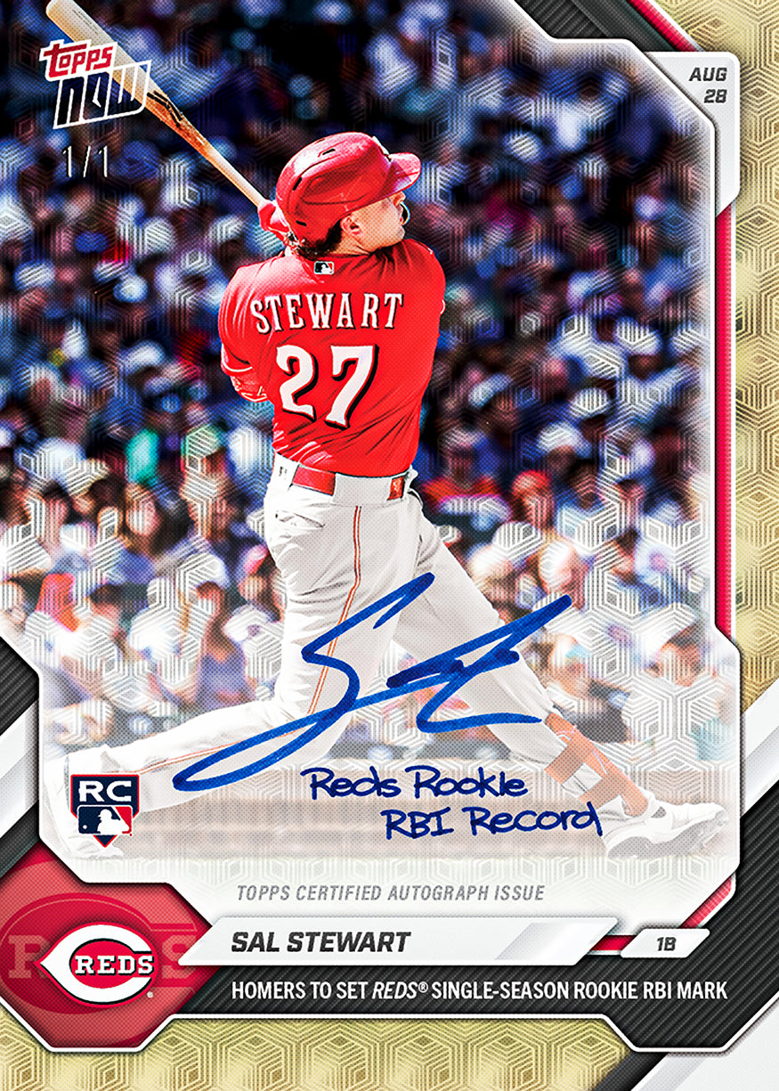 Sal Stewart - 2026 MLB Topps NOW - Card 604 - PR: 3656 - Image 2
