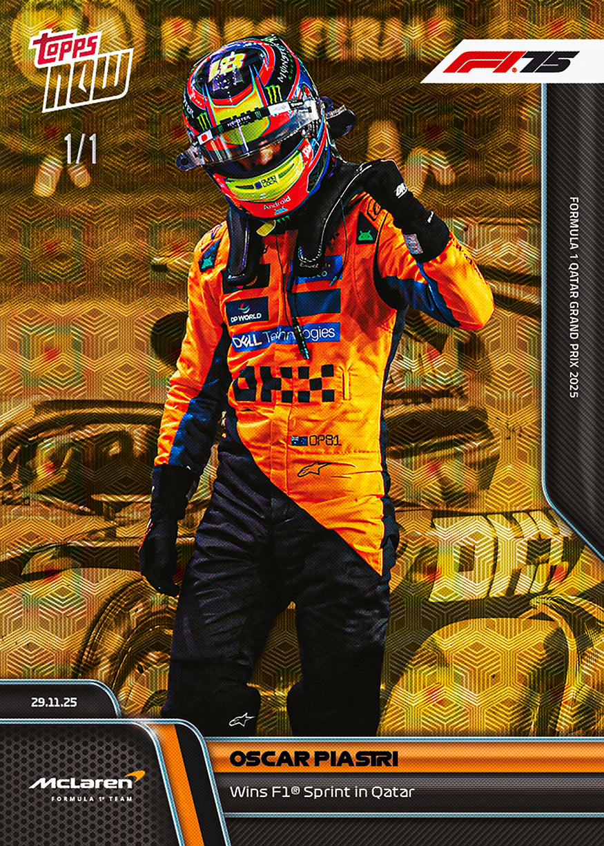 Oscar Piastri - 2025 Formula 1 Topps NOW - Card 82 - PR: 2227 - Image 2