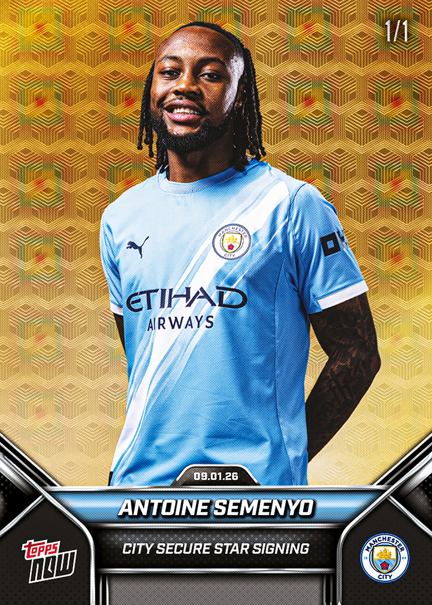Antoine Semenyo - 2025-26 Manchester City Topps NOW - Card 1 - PR: 1845 - Image 3