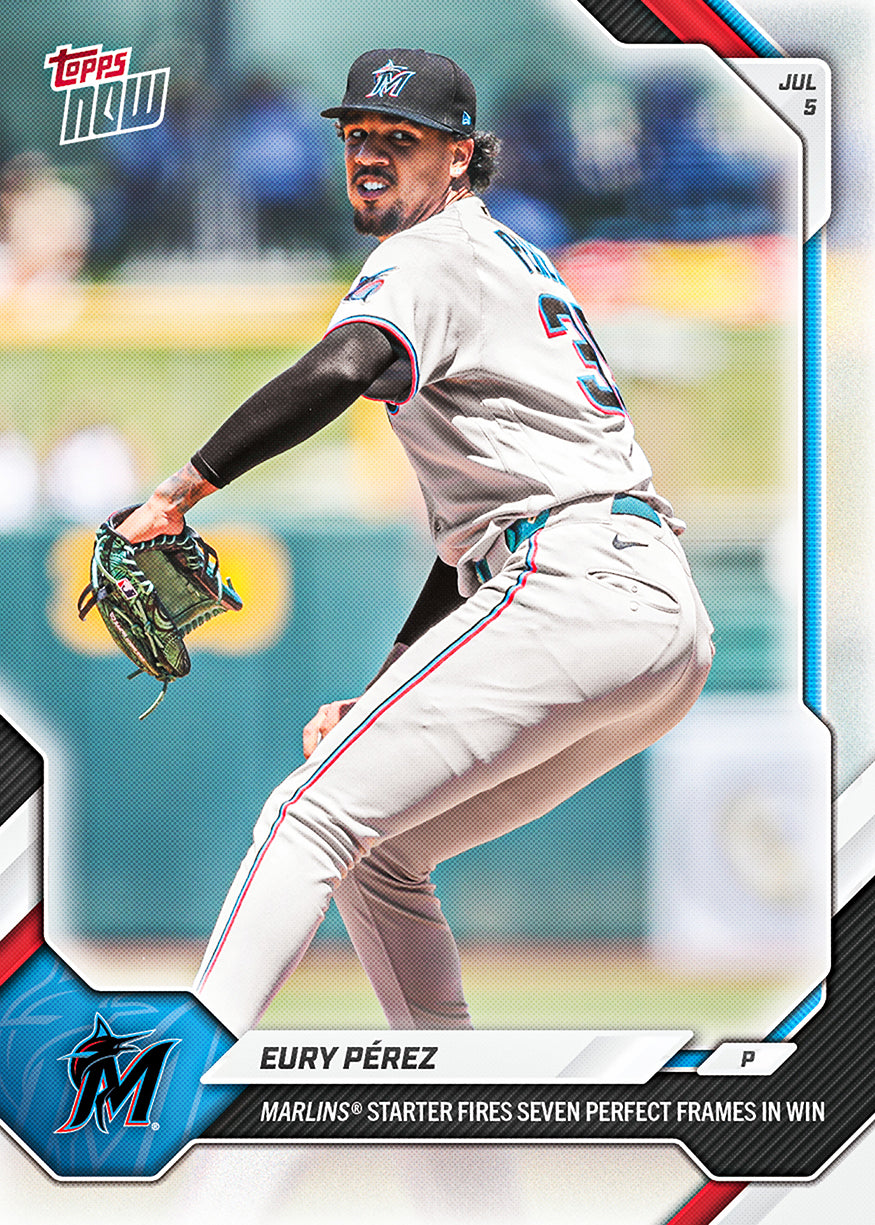 Eury Pérez - 2026 MLB Topps NOW - Card 419 - PR: 378