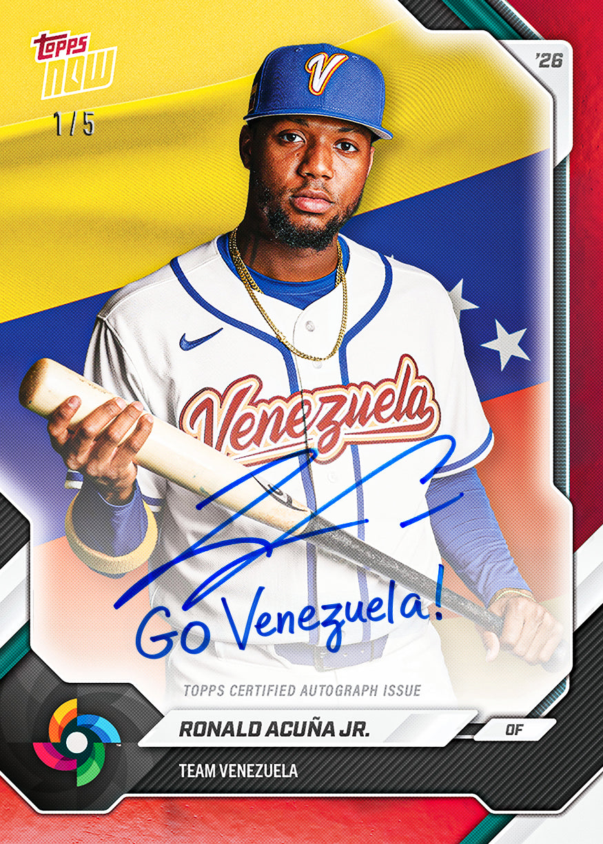 Alternative view of 2026 Topps NOW Baseball – Team Venezuela – World Baseball Classic Team Sets - PR: 1424