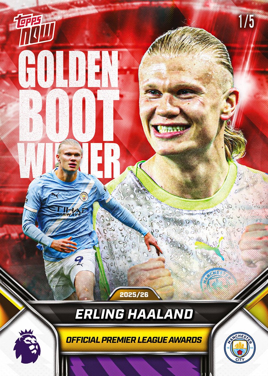 Erling Haaland - 2025-26 Premier League Topps NOW - Card 208 - PR: 3842 - Image 4