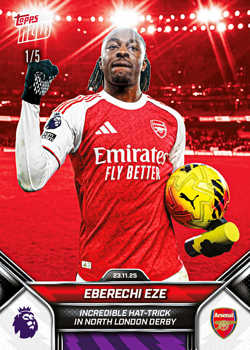 Eberechi Eze - 2025-26 Premier League Topps NOW - Card 58 - PR: 3021 - Image 3