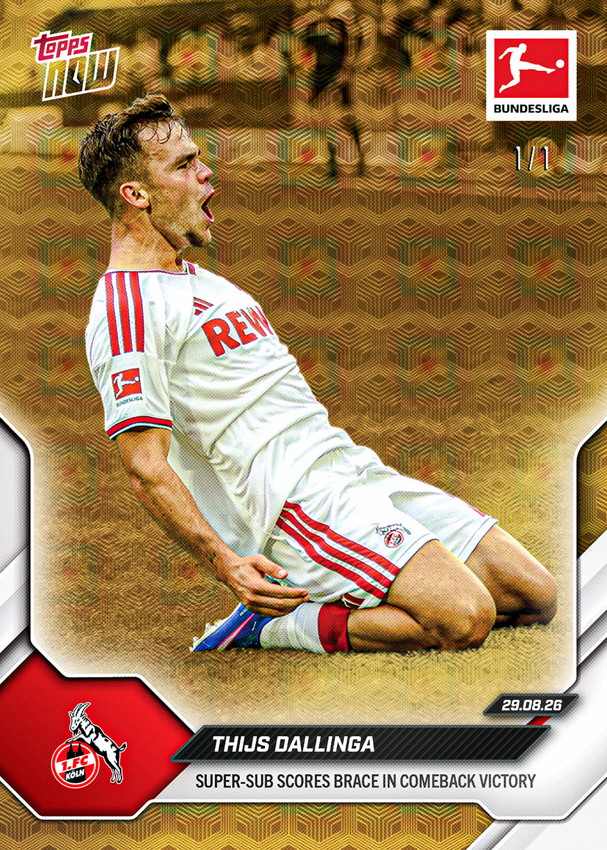 Alternative view of Thijs Dallinga - 2026-27 Bundesliga Topps NOW - Card 8