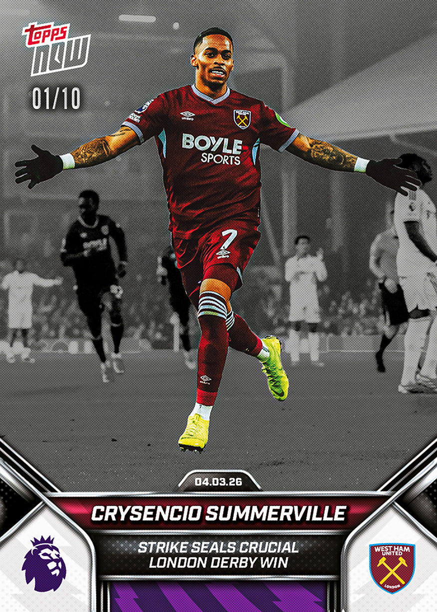 Crysencio Summerville - 2025-26 Premier League Topps NOW - Card 154 - PR: 523 - Image 4