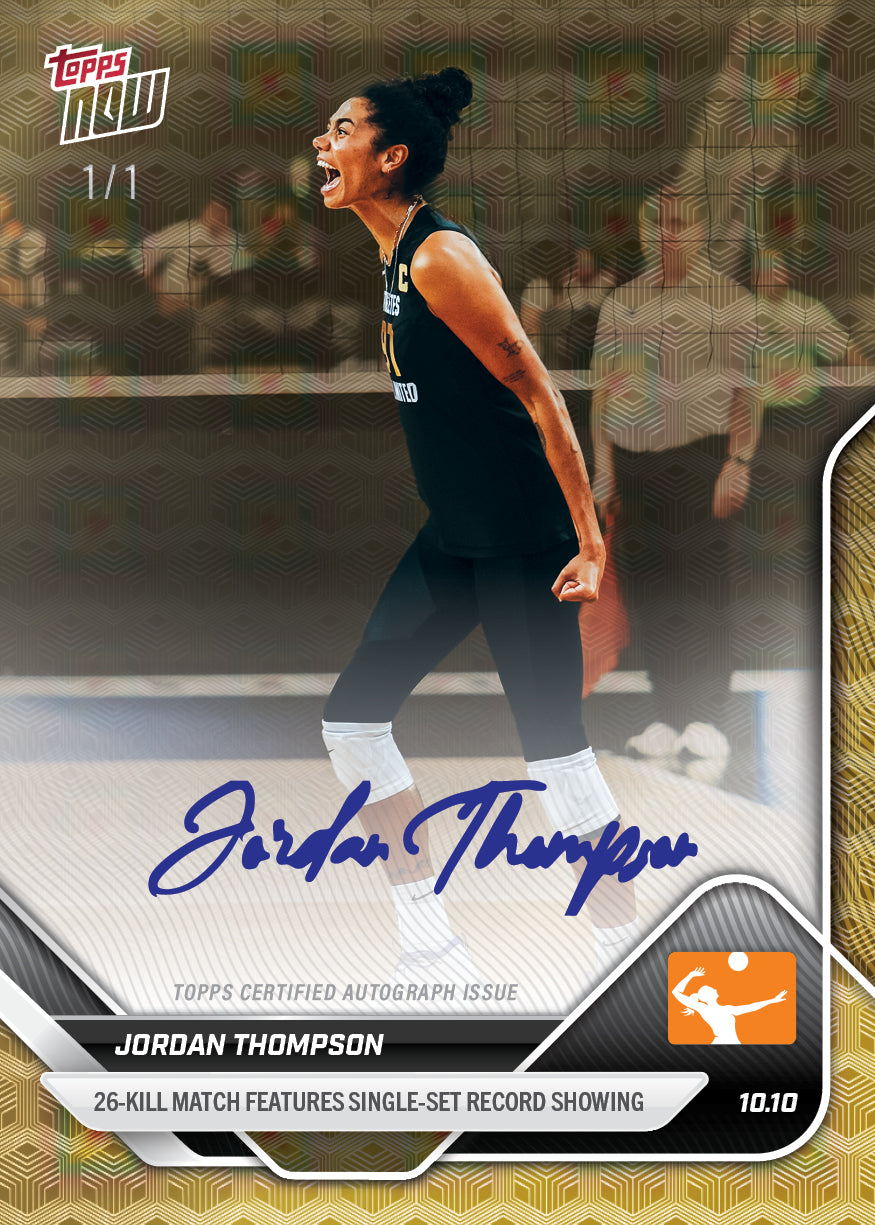 Jordan Thompson - 2025 AU Pro Volleyball Topps NOW - Card 4 - PR: 197 - Image 2