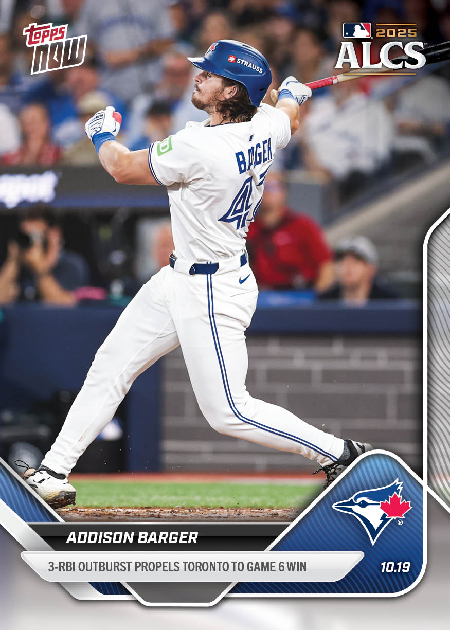 Addison Barger - 2025 MLB Topps NOW - Card 885 - PR: 770