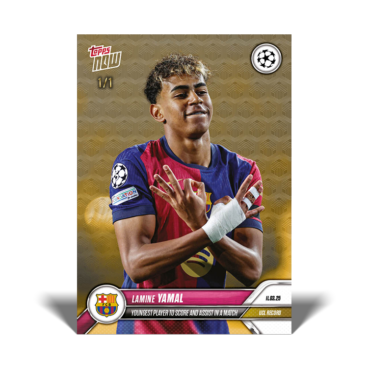 Lamine Yamal - 2024-25 UCL Topps NOW Card 121 - PR: 3742 - Image 7