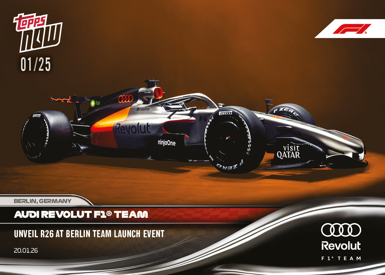 Audi Revolut F1 Team - 2026 Formula 1 Topps NOW - Card 3 - PR: 3951 - Image 6