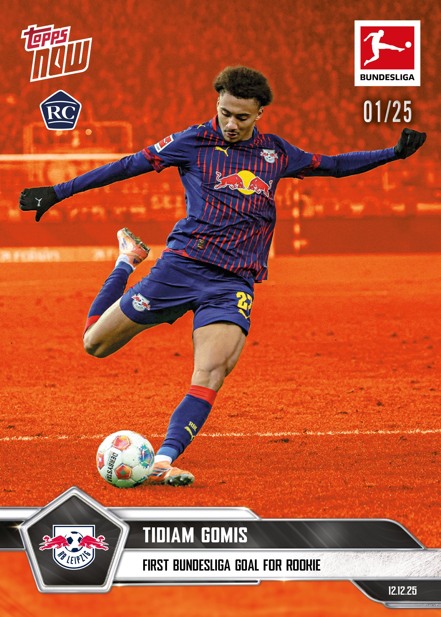 Tidiam Gomis - 2025-26 Bundesliga Topps NOW - Card 78 - PR: 586 - Image 5