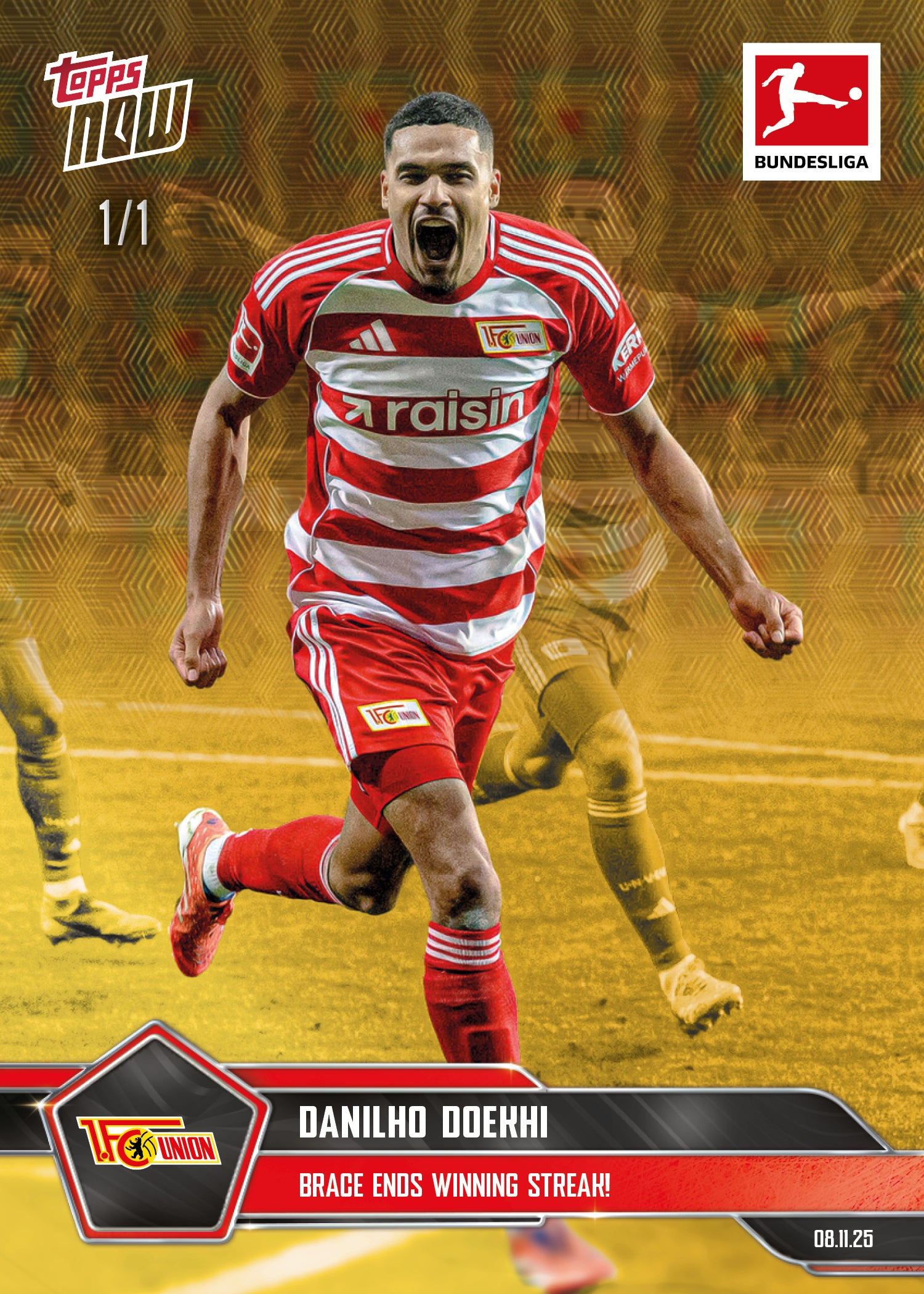 Danilho Doekhi - 2025-26 Bundesliga Topps NOW - Card 58 - PR: 166 - Image 2