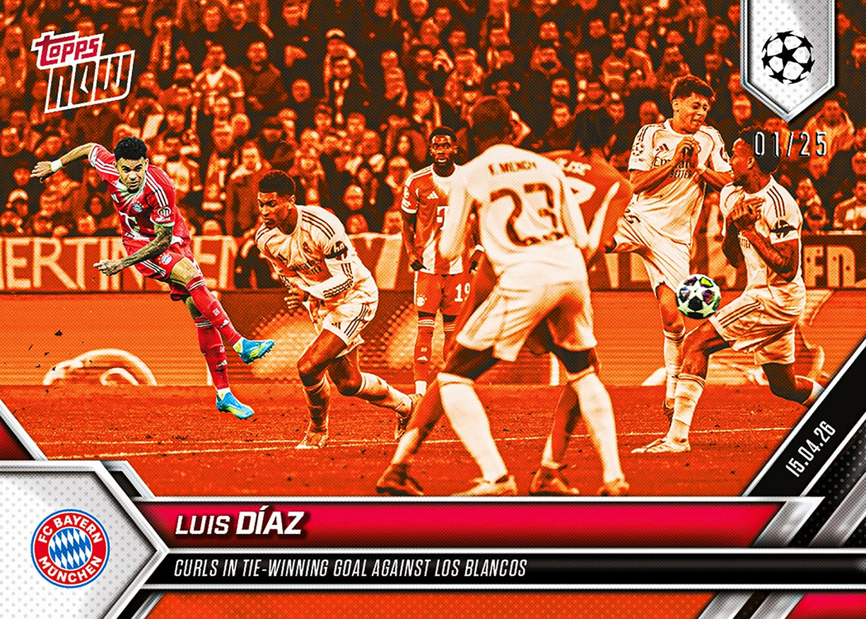 Luis Díaz - 2025-26 UCL Topps NOW - Card 123 - PR: 824 - Image 5