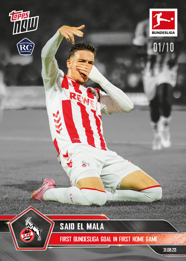 Said El Mala - 2025-26 Bundesliga Topps NOW - Card 15 - PR: 1212 - Image 4