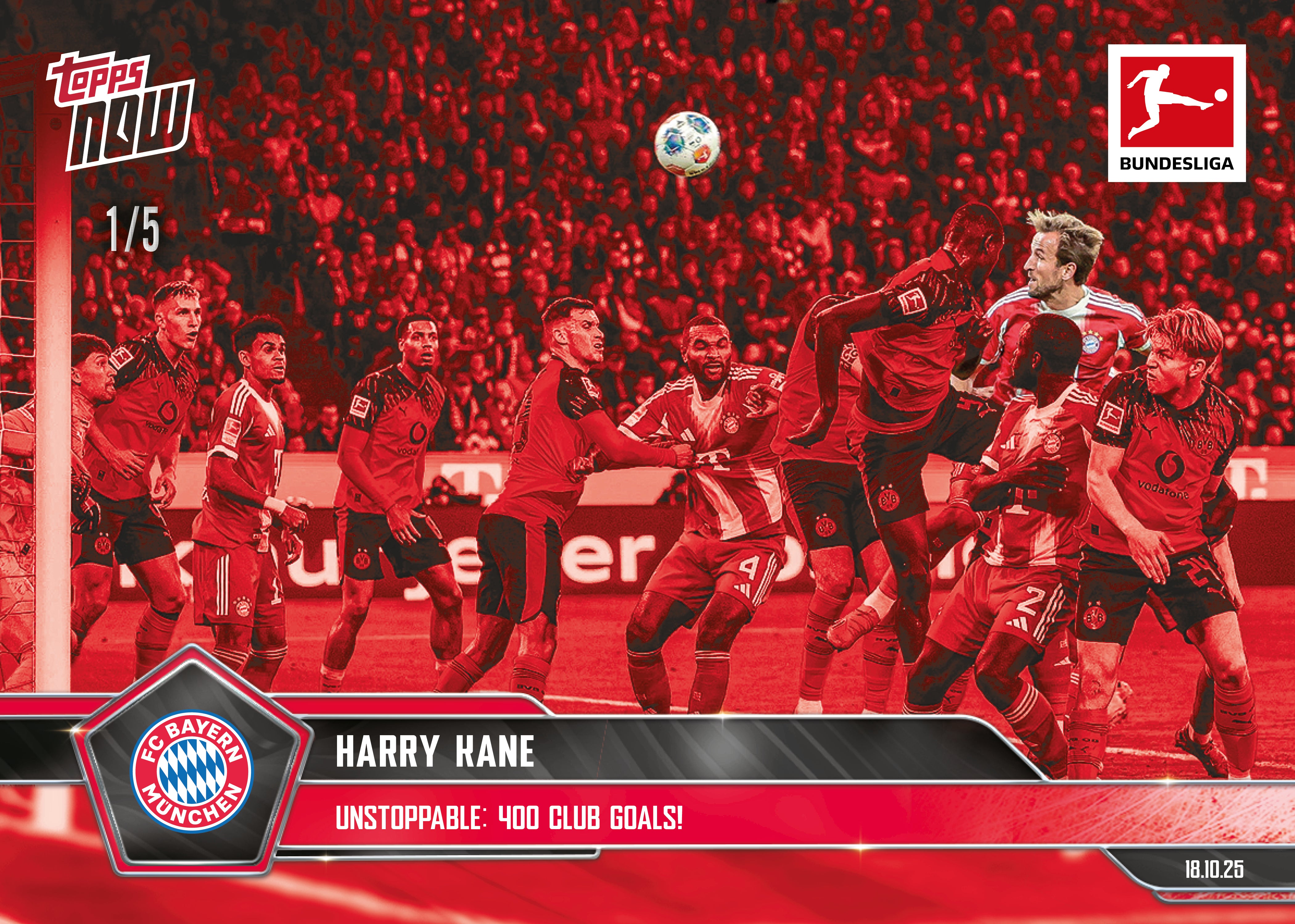 Harry Kane - 2025-26 Bundesliga Topps NOW - Card 43 - PR: 513 - Image 3