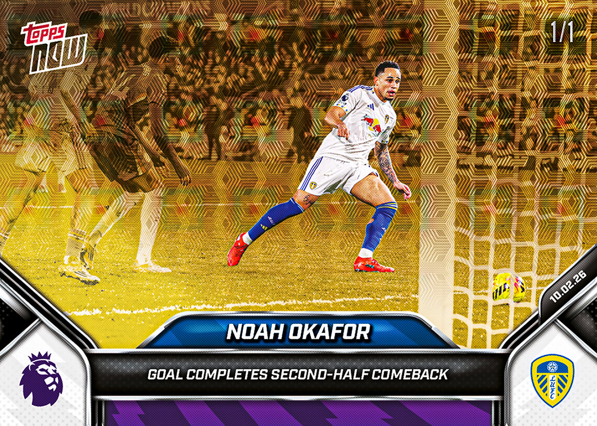 Noah Okafor - 2025-26 Premier League Topps NOW - Card 136 - PR: 257 - Image 2