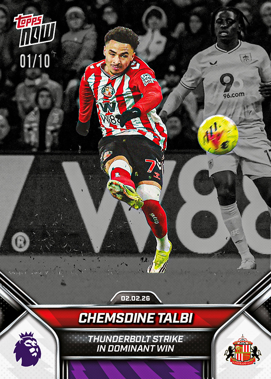 Chemsdine Talbi - 2025-26 Premier League Topps NOW - Card 127 - PR: 459 - Image 4