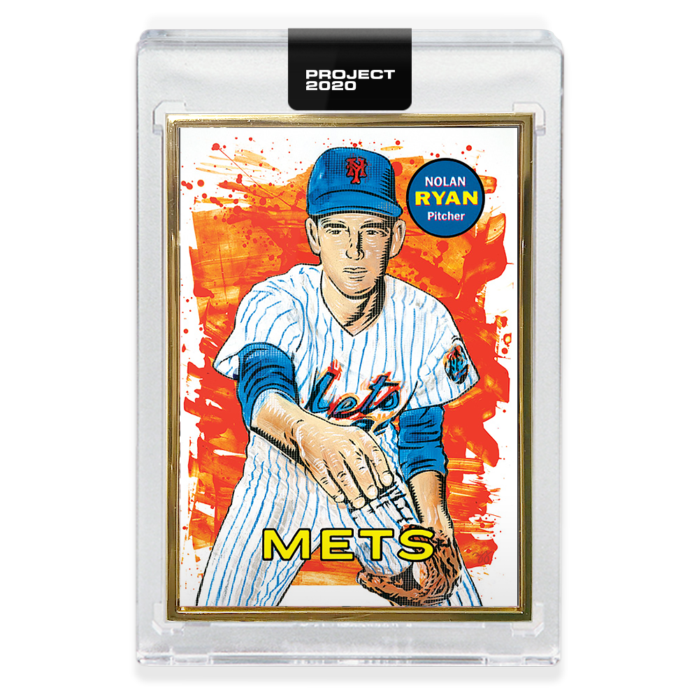 Topps PROJECT 2020 Card 18 - 1969 Nolan Ryan by Blake Jamieson - Print Run: 2623 - Image 3