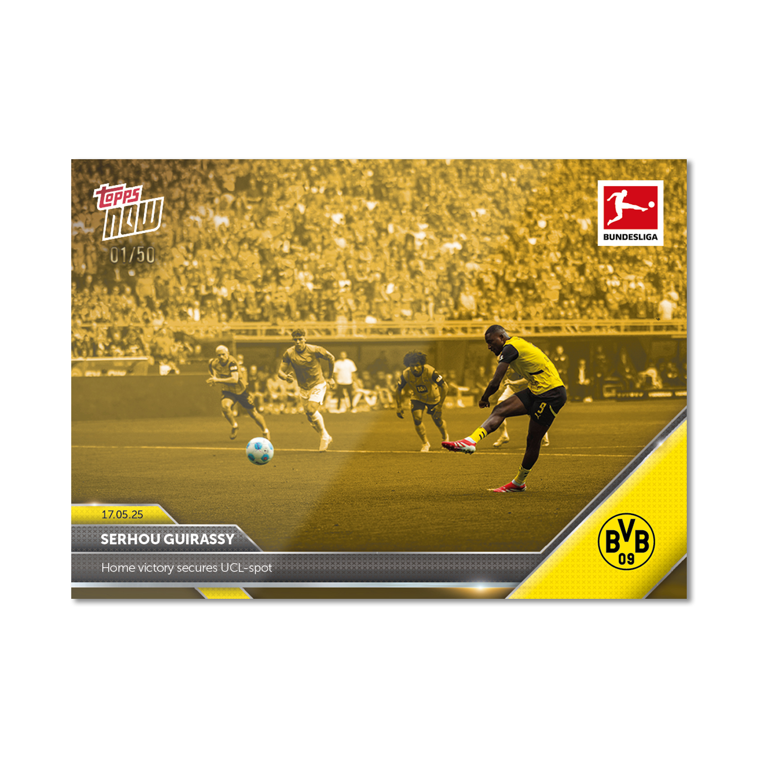Serhou Guirassy - 2024-25 Bundesliga Topps NOW - Card 192 - PR: 145 - Image 6