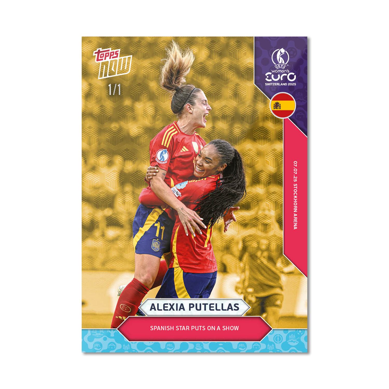 Alexia Putellas - UEFA Women’s EURO 2025™ Topps NOW - Card 9 - PR: 561 - Image 2