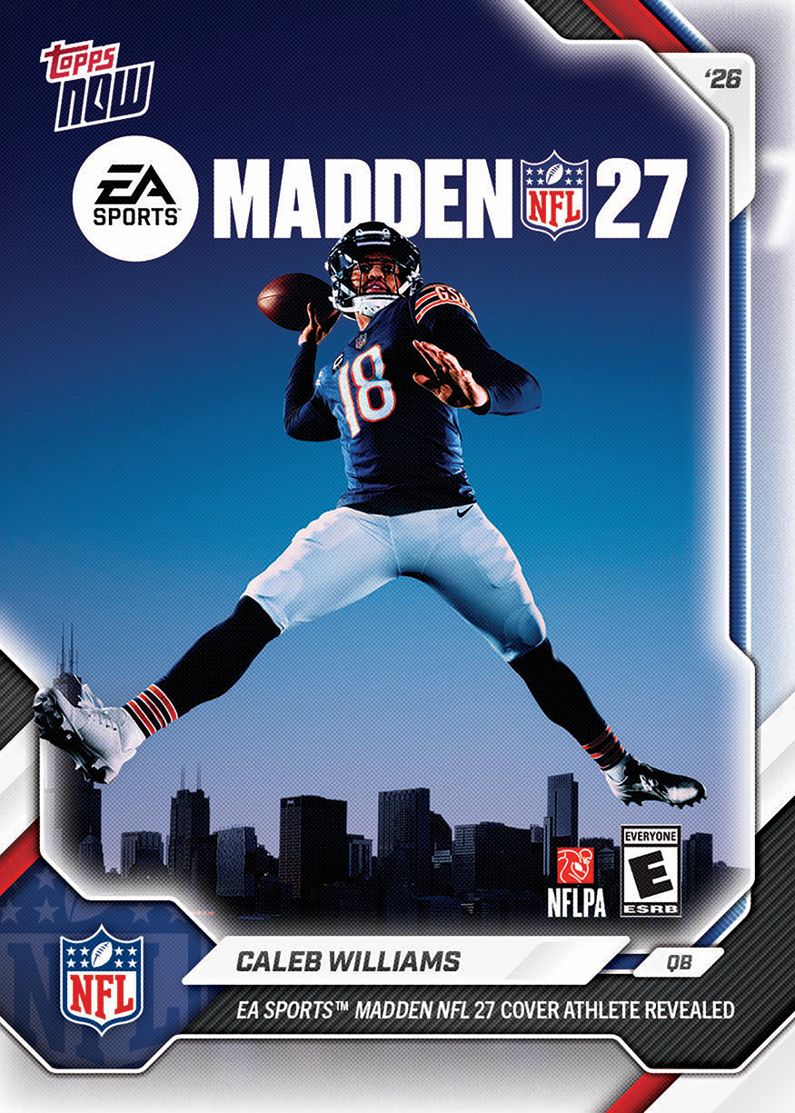 Caleb Williams - 2027 MADDEN NFL Cover Topps NOW - PR: 47655