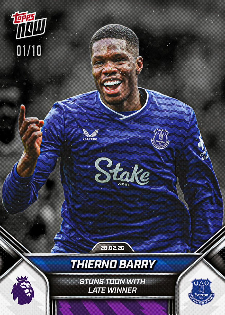 Thierno Barry - 2025-26 Premier League Topps NOW - Card 147 - PR: 205 - Image 4