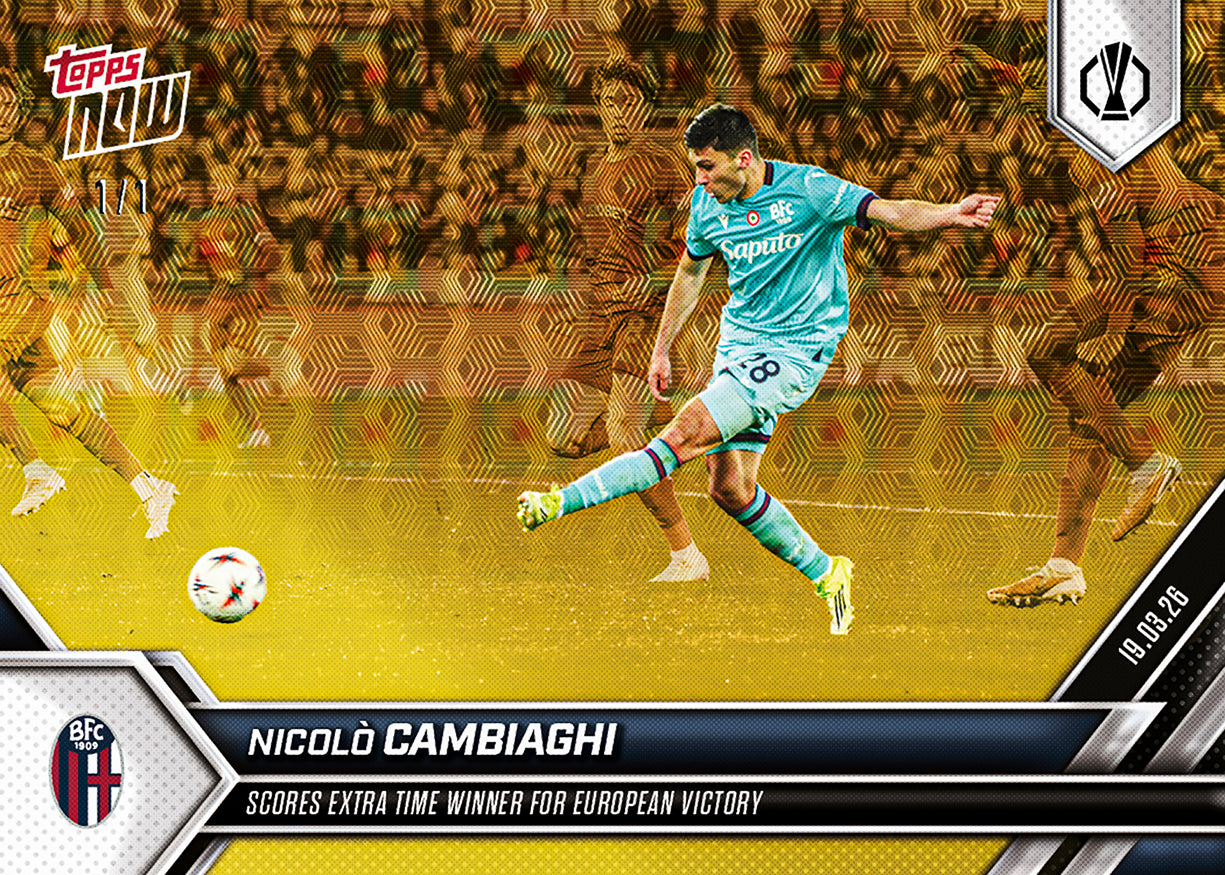 Nicolò Cambiaghi - 2025-26 UEL Topps NOW - Card 24 - PR: 56 - Image 2