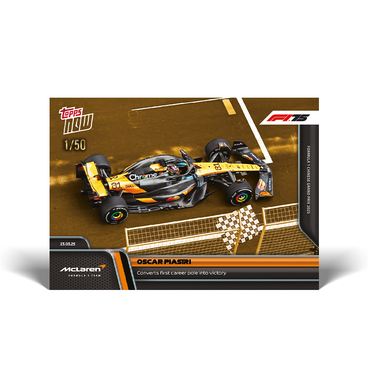 Oscar Piastri - 2025 Formula 1 Topps NOW Card 21 - PR: 857 - Image 3