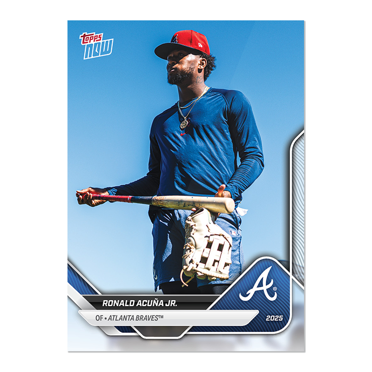 Alternative view of 2025 Atlanta Braves MLB Topps NOW Road To Opening Day 11-Card Team Set - PR: 834