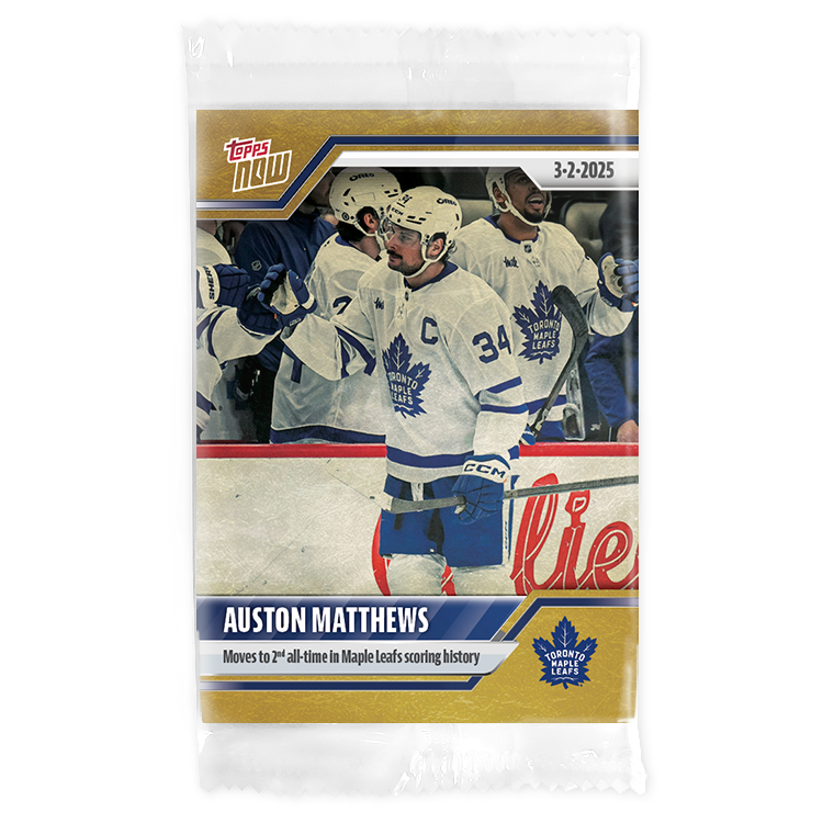 Auston Matthews - 2024-25 NHL Topps NOW - Sticker # 124 Pack - PR: 200 - Image 2