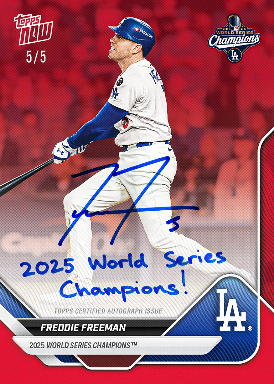 2025 World Series Champions - Los Angeles Dodgers - MLB Topps NOW 15-Card Team Set - PR: 118,459 - Image 4