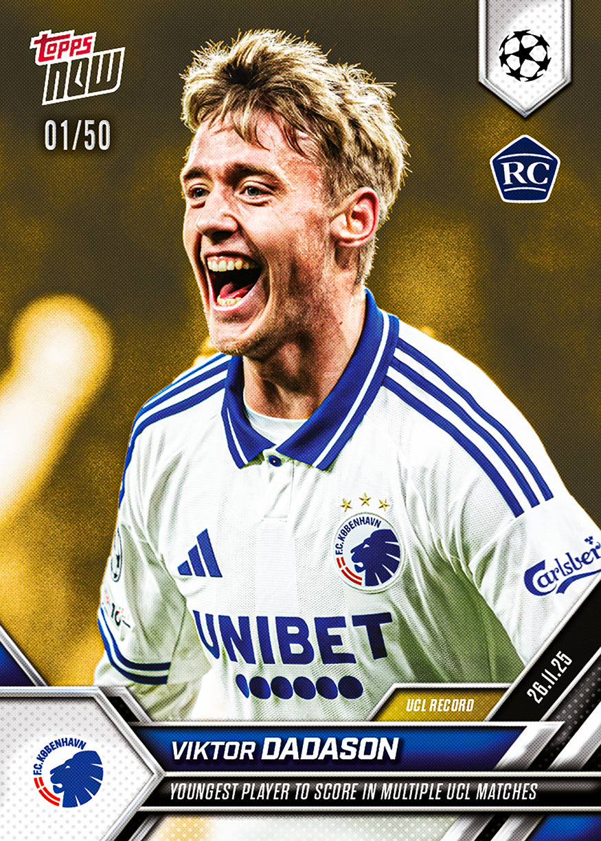 Viktor Dadason - 2025-26 UCL Topps NOW - Card 62 - PR: 967 - Image 6