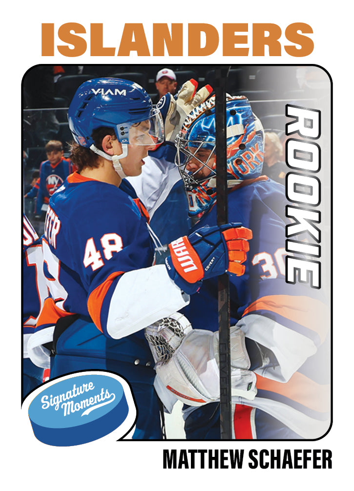 Matthew Schaefer - 2025-26 NHL Topps NOW - Sticker # 14 Pack - PR: 1345 - Image 2