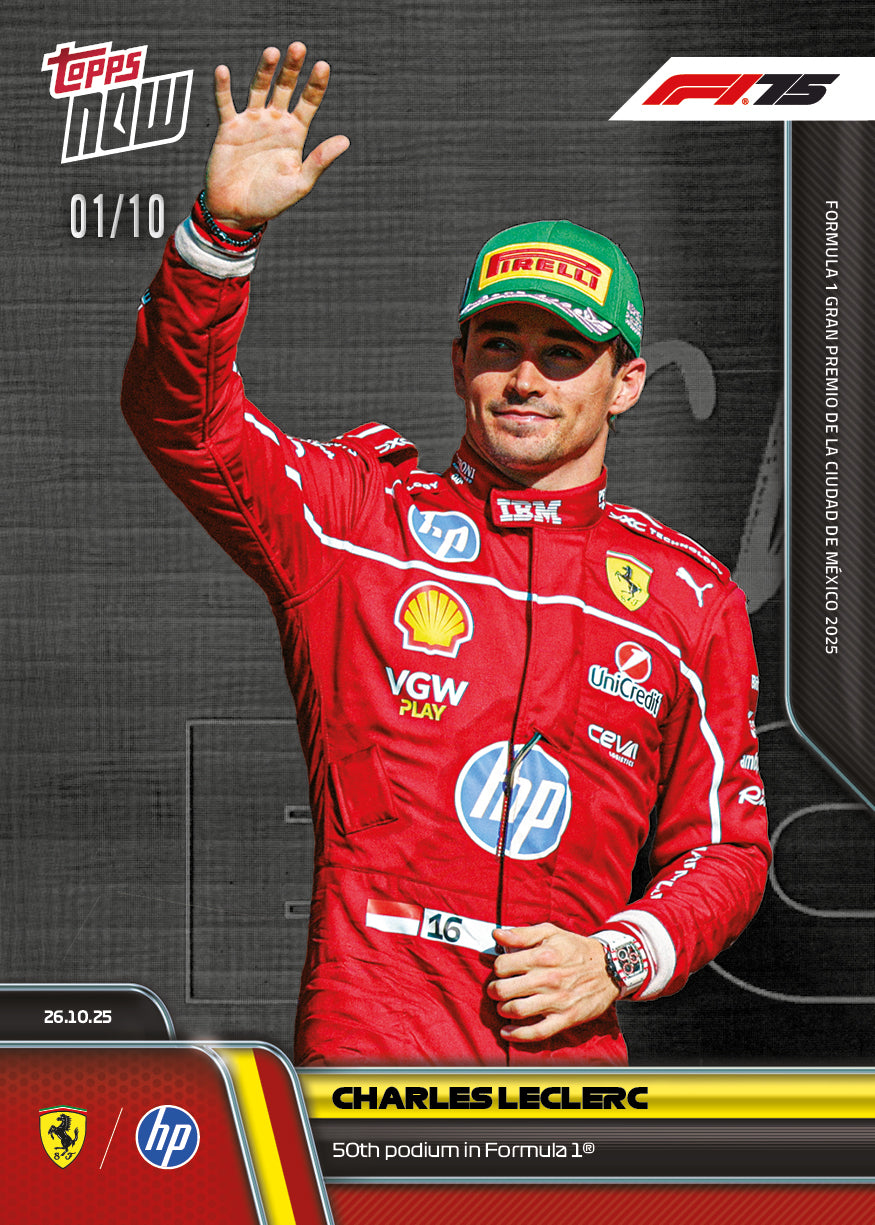Charles Leclerc - 2025 Formula 1 Topps NOW - Card 74 - PR: 3675 - Image 5