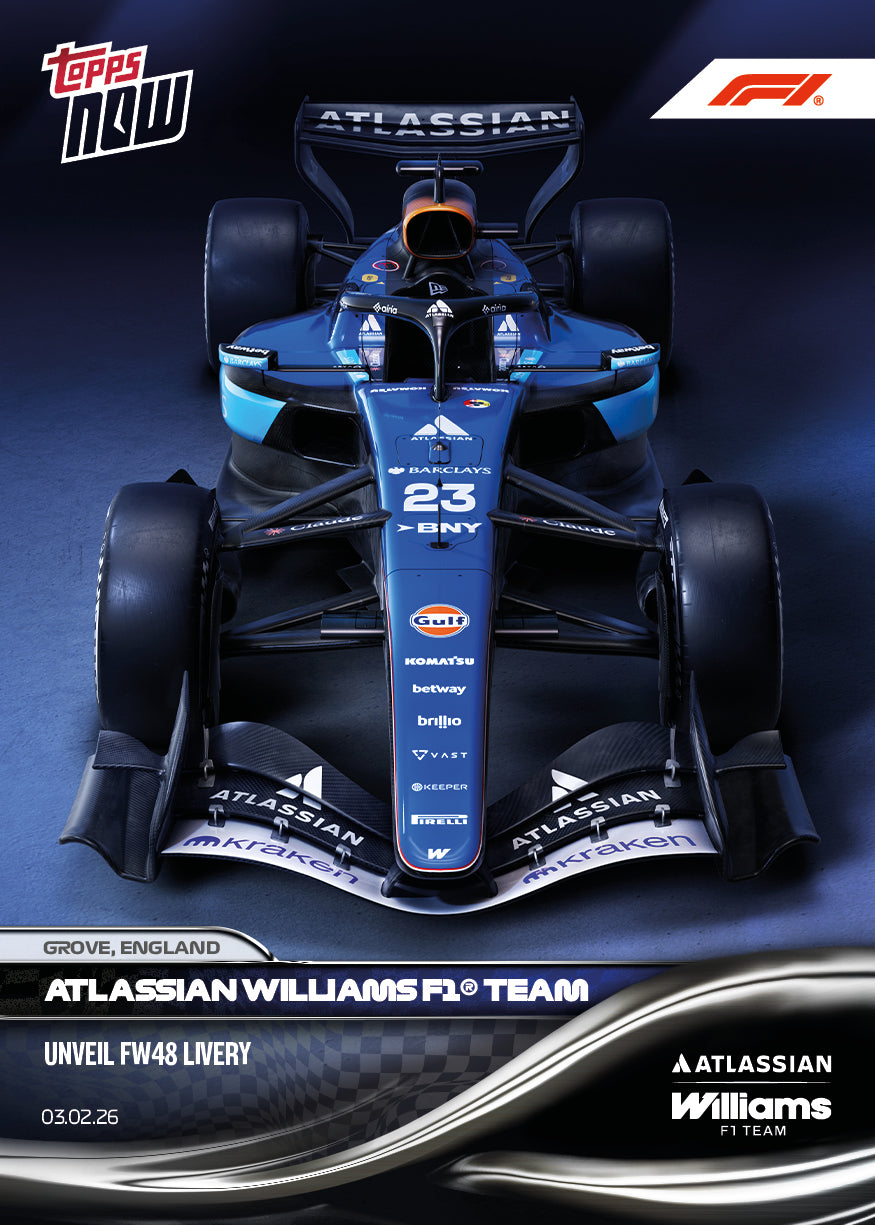 Atlassian Williams F1 Team - 2026 Formula 1 Topps NOW - Card 8 - PR: 1582 - Image 2