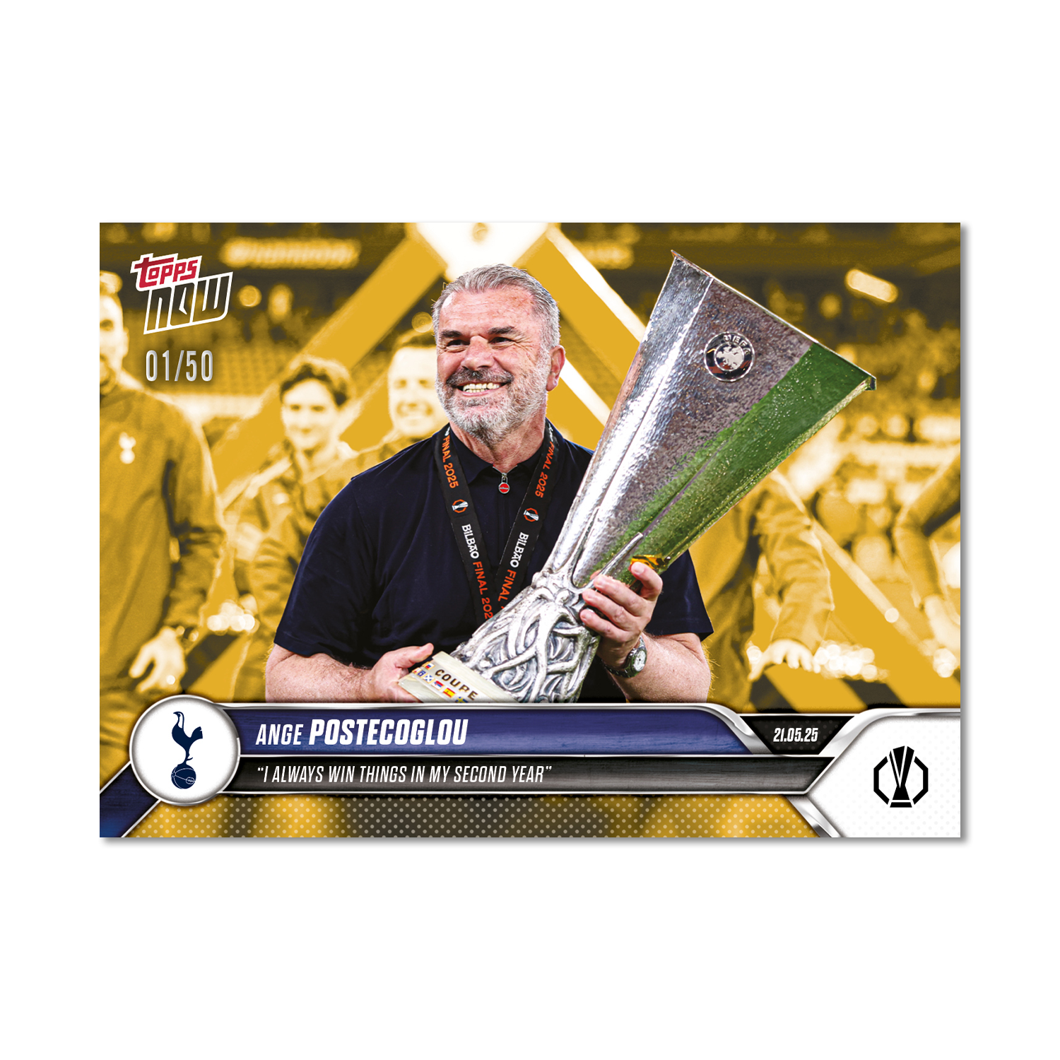 Ange Postecoglou - 2024-25 UEL Topps NOW Card 35 - LOOK FOR RELIC - PR: 1765 - Image 10