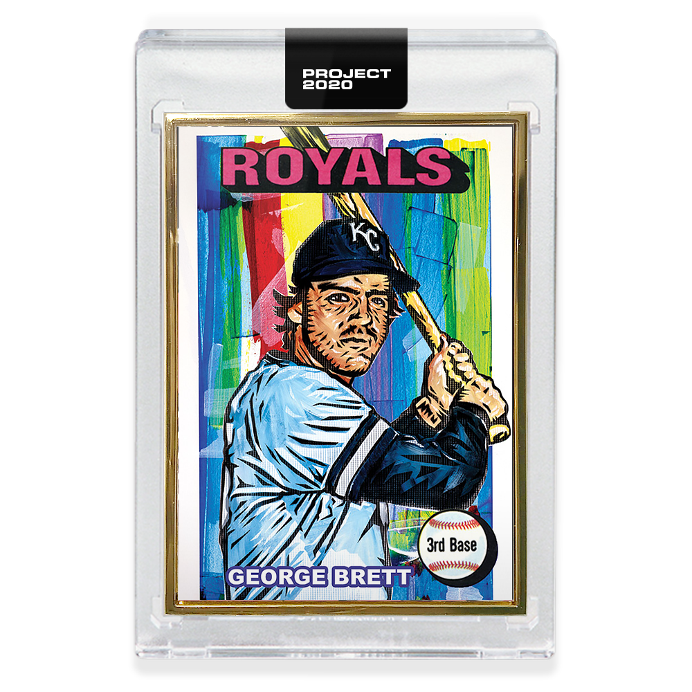 Topps PROJECT 2020 Card 313 - 1975 George Brett by Blake Jamieson - Print Run: 2495 - Image 2