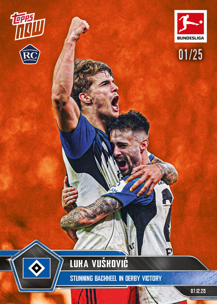 Luka Vušković - 2025-26 Bundesliga Topps NOW - Card 77 - PR: 2334 - Image 5