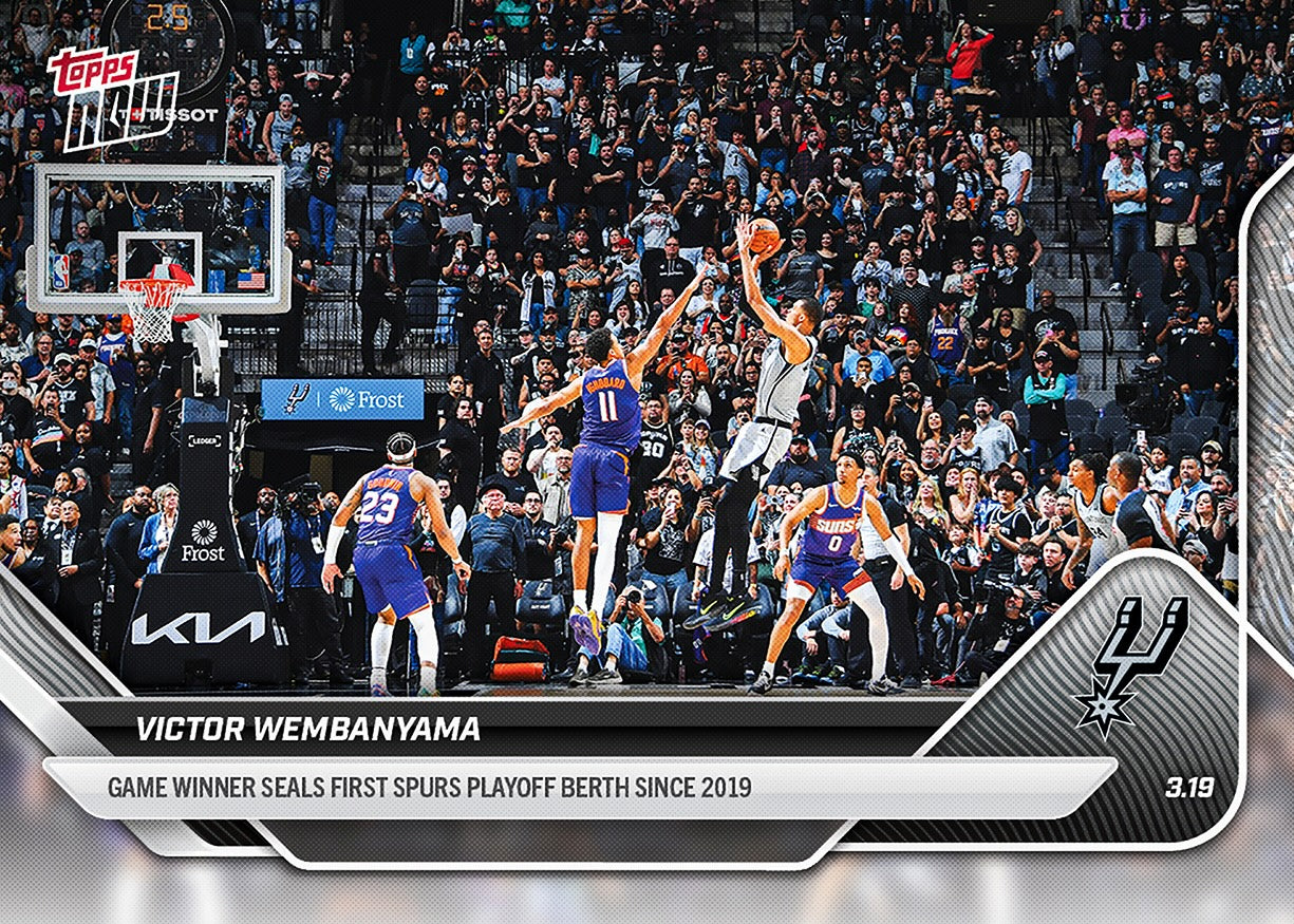 Victor Wembanyama - 2025-26 NBA Topps NOW - Card 219 - PR: 4259