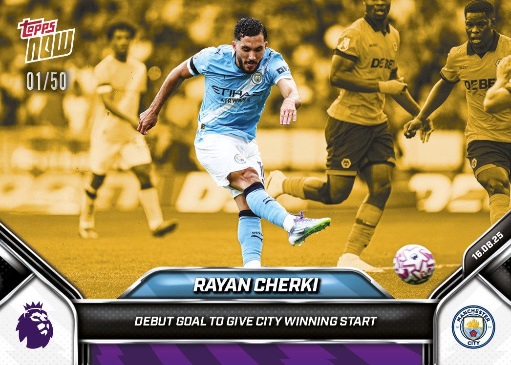 Rayan Cherki - 2025-26 Premier League Topps NOW - Card 2 - PR: 555 - Image 6