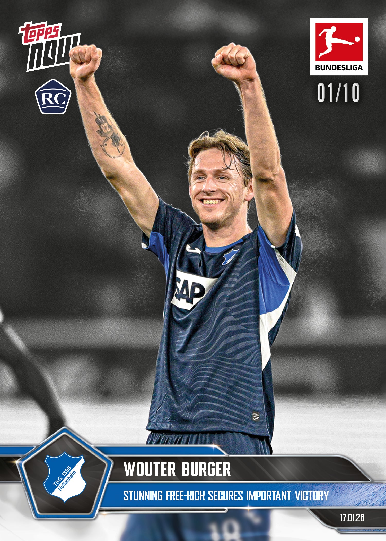 Wouter Burger - 2025-26 Bundesliga Topps NOW - Card 105 - PR: 321 - Image 4