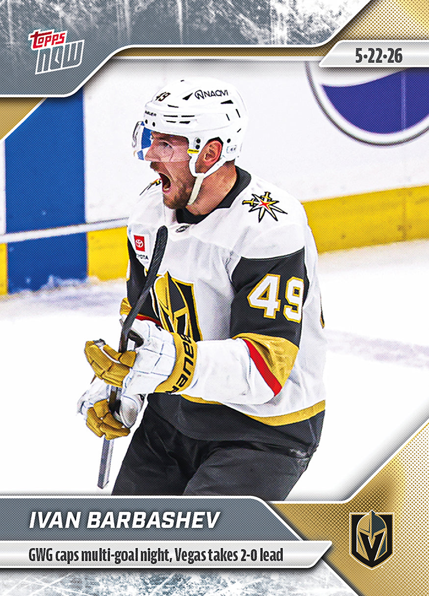 Ivan Barbashev - 2025-26 NHL Topps NOW - Sticker # 182 Pack - PR: 135