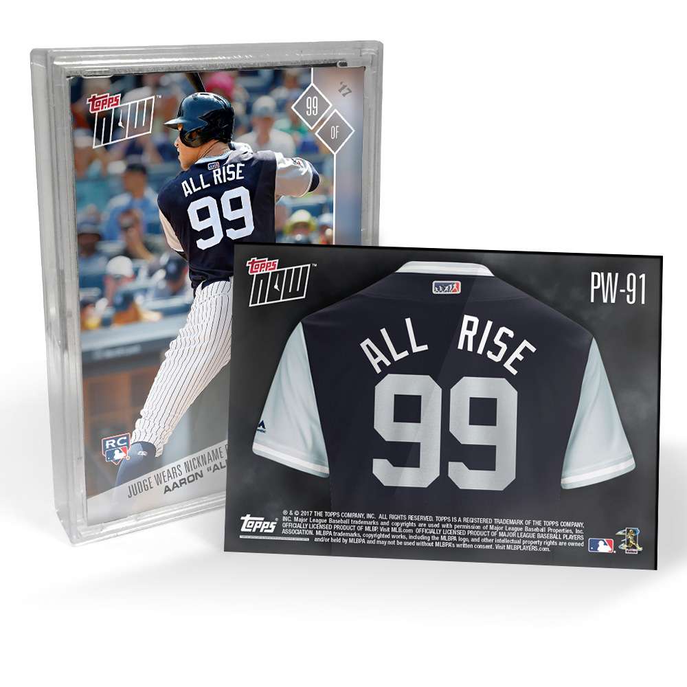 2017 Yankees Players Weekend - TOPPS NOW 5-Card Team Set - Print Run: 834 Sets
