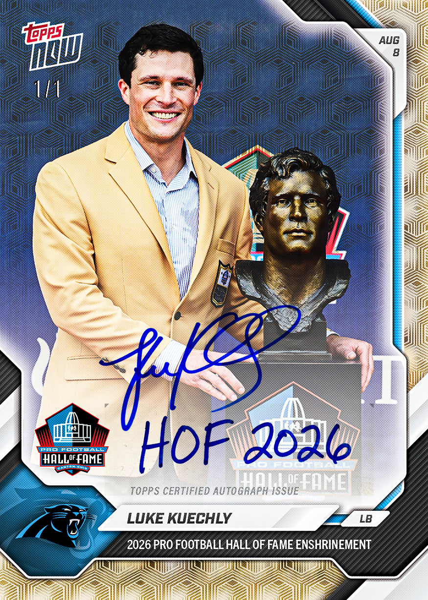 Alternative view of Luke Kuechly - 2026 NFL Topps NOW - Card OS04 - PR: 2659