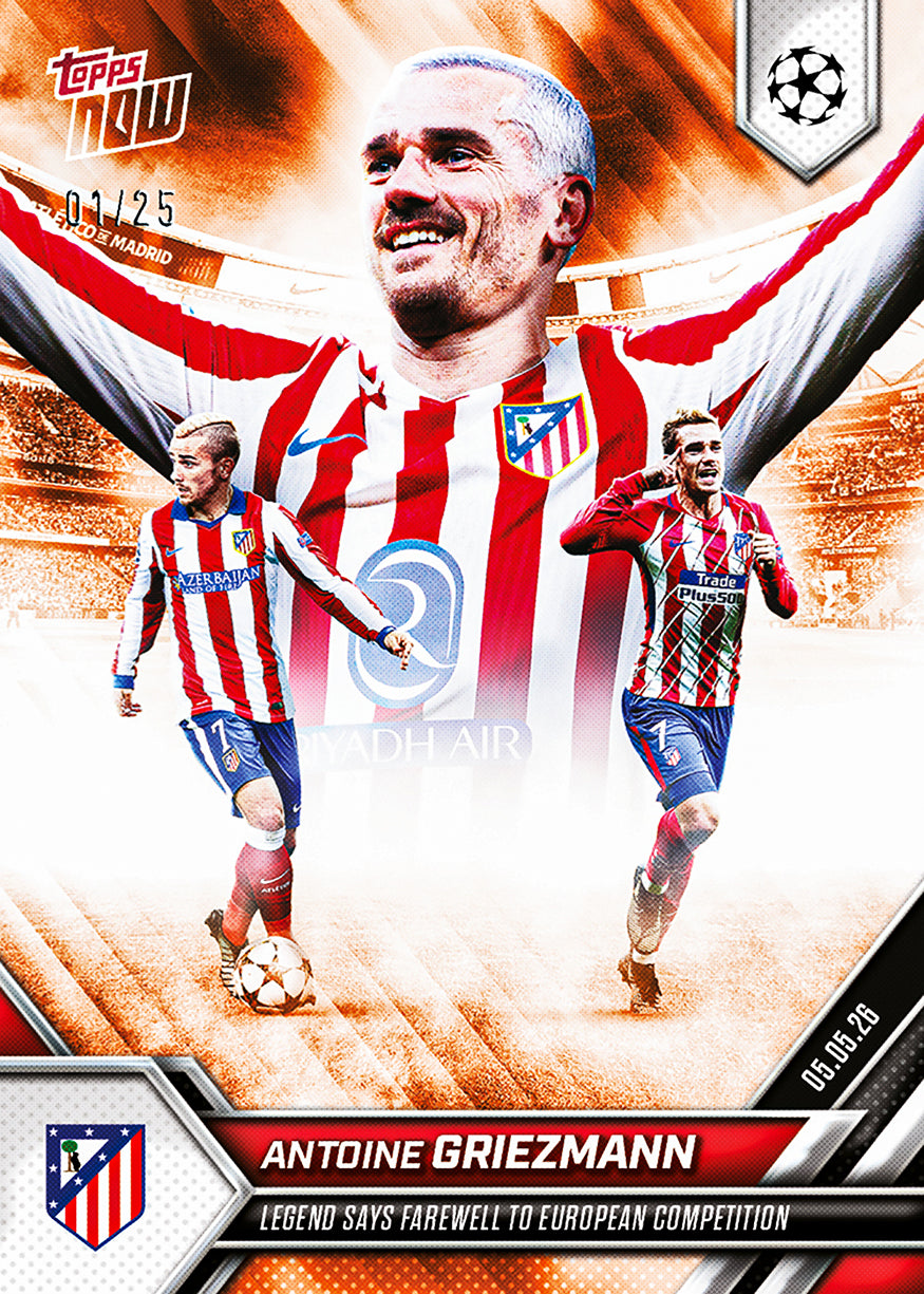 Antoine Griezmann - 2025-26 UCL Topps NOW - Card 134 - PR: 2335 - Image 6