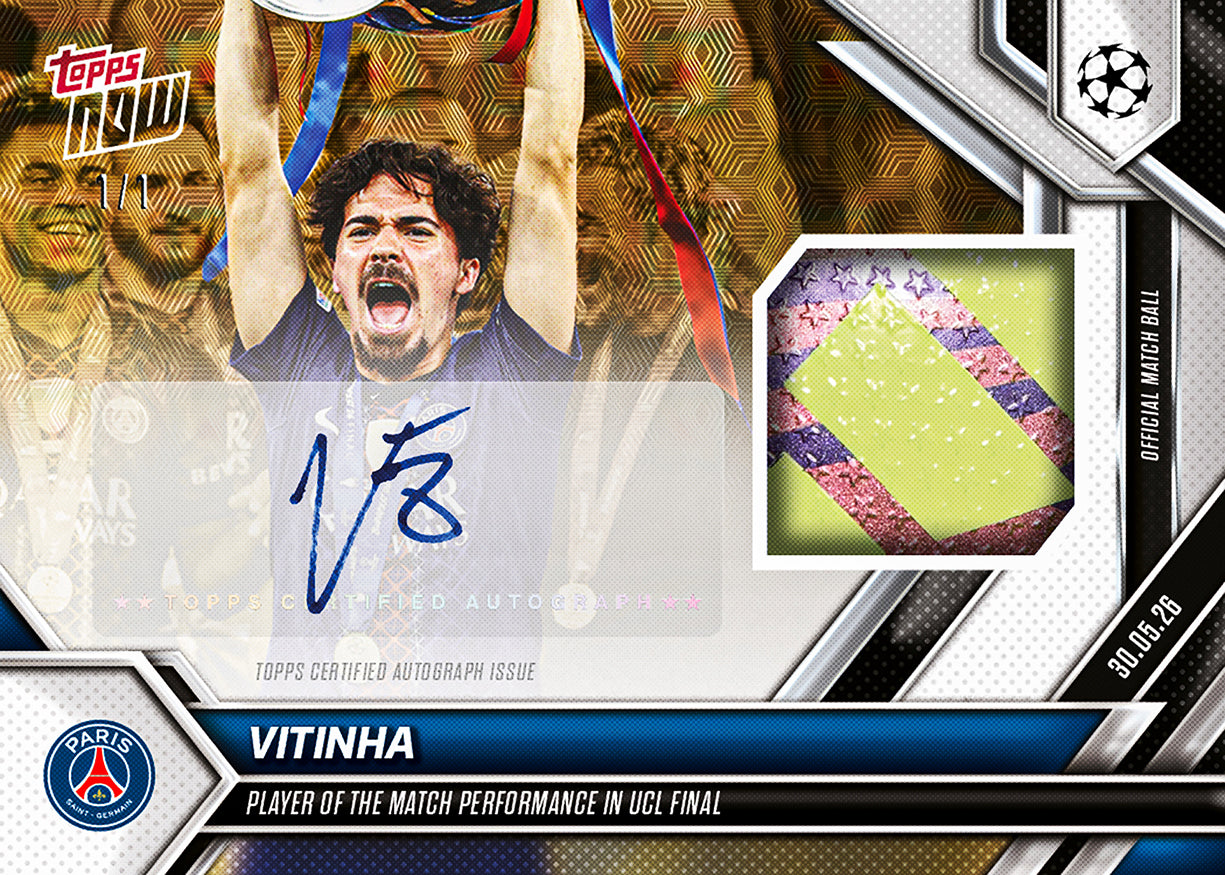 Vitinha - 2025-26 UCL Topps NOW - Card 142 - PR: 2235 - Image 2