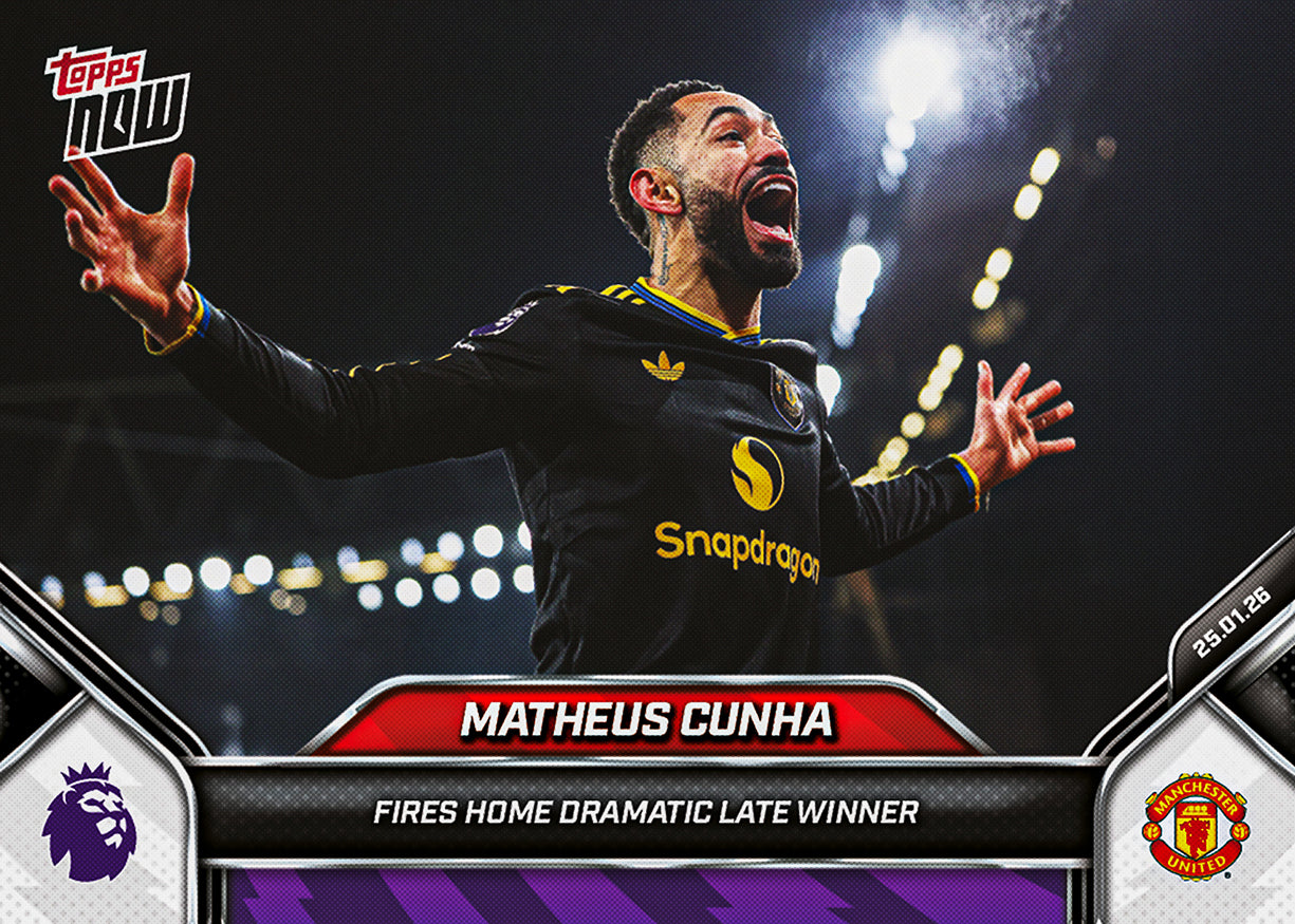 Matheus Cunha - 2025-26 Premier League Topps NOW - Card 119 - PR: 1543 - Image 2